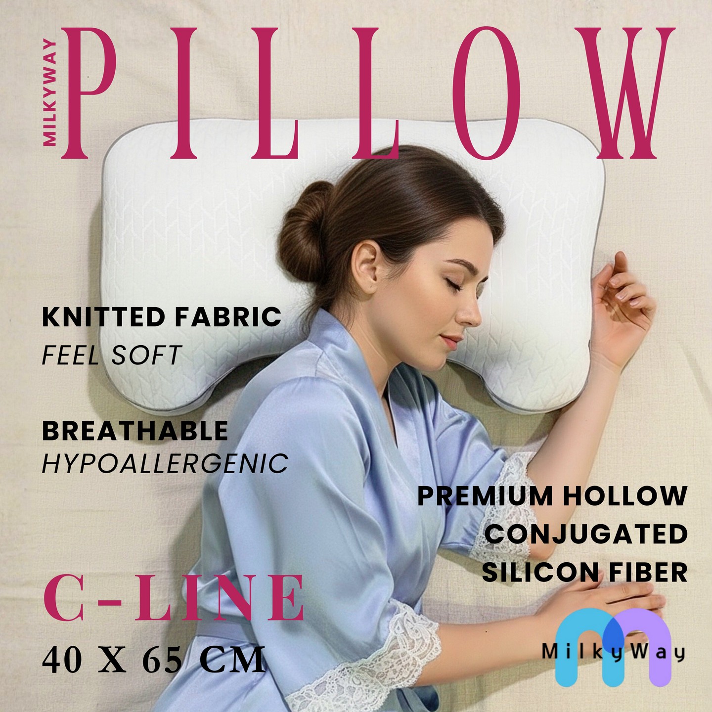 Bantal C-Line Ergonomis