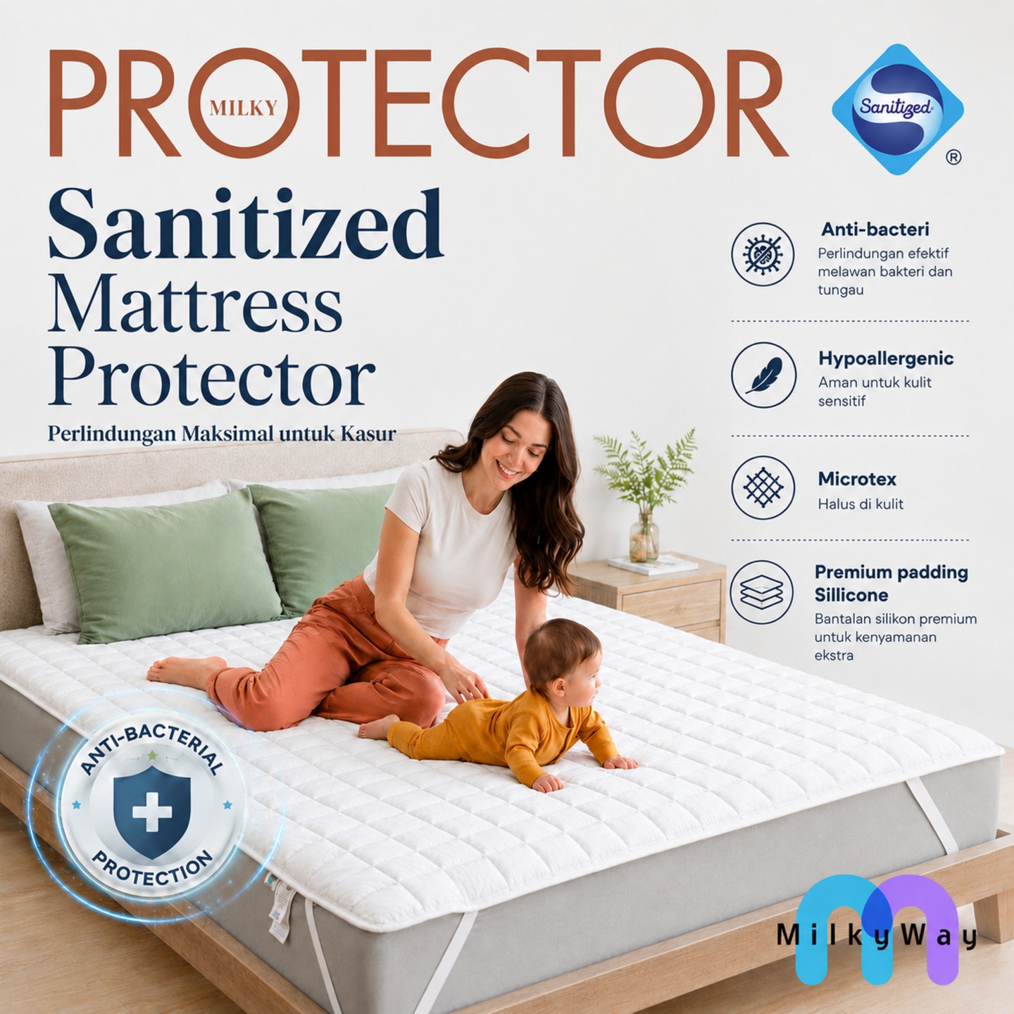 Mattress Protector Sanitized