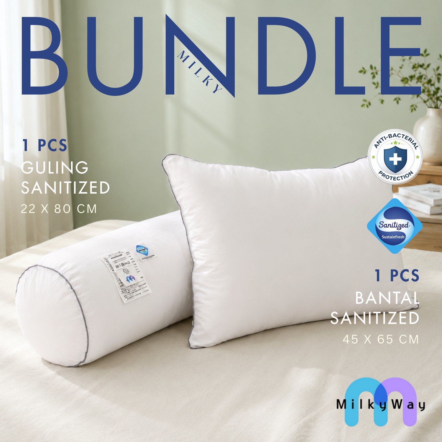 Bundle Bantal & Guling Sanitized